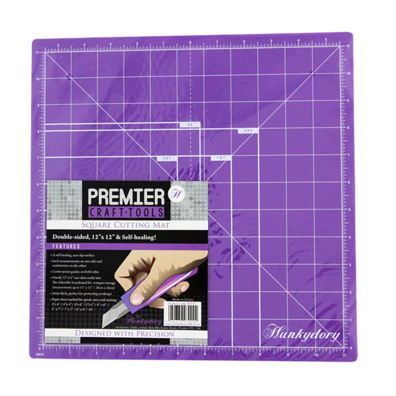 Premier Craft Tools Hunkydory Premier Craft Tools Double Sided Cutting Mat | 12 x 12 inch