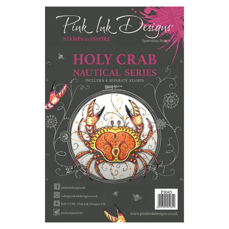 Pink Ink Designs Pink Ink Designs Clear Stamp Holy Crab | Set of 8