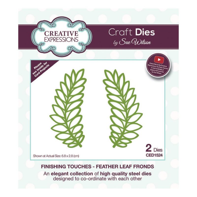 Sue Wilson Sue Wilson Craft Dies Finishing Touches Collection Feather Leaf Fronds | Set of 2