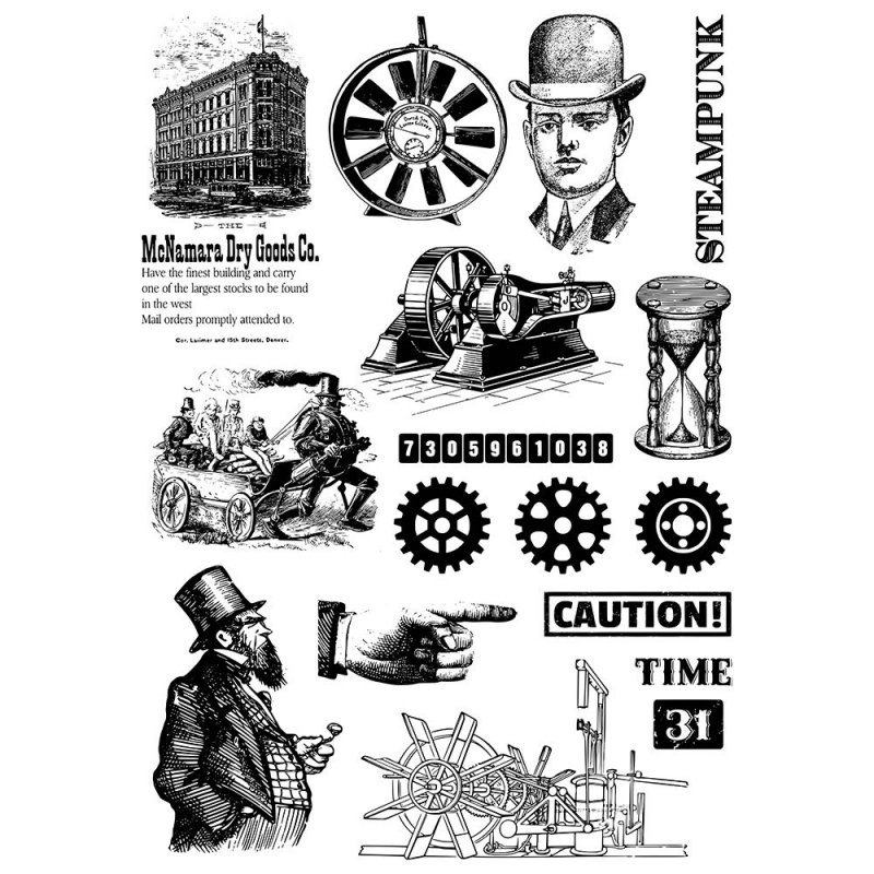 Andy Skinner Creative Expressions Mixed Media Transfers by Andy Skinner Steampunk