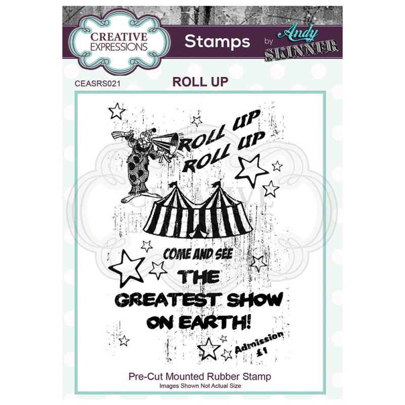 Andy Skinner Creative Expressions Pre Cut Rubber Stamp by Andy Skinner Roll Up