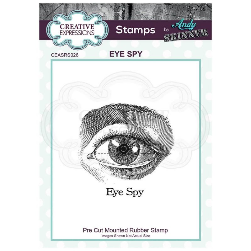 Andy Skinner Creative Expressions Pre Cut Rubber Stamp by Andy Skinner Eye Spy