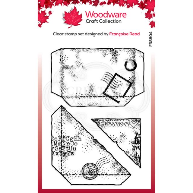 Woodware Woodware Clear Stamps Paper Pockets | Set of 2