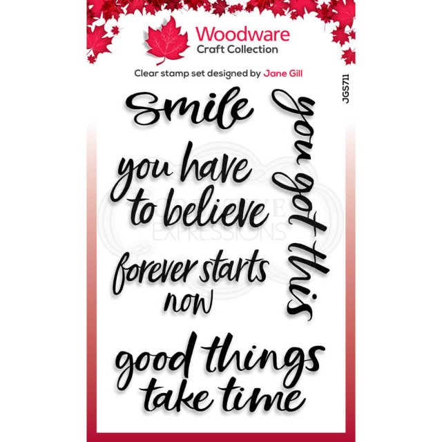 Woodware Woodware Clear Stamps Good Things | Set of 5
