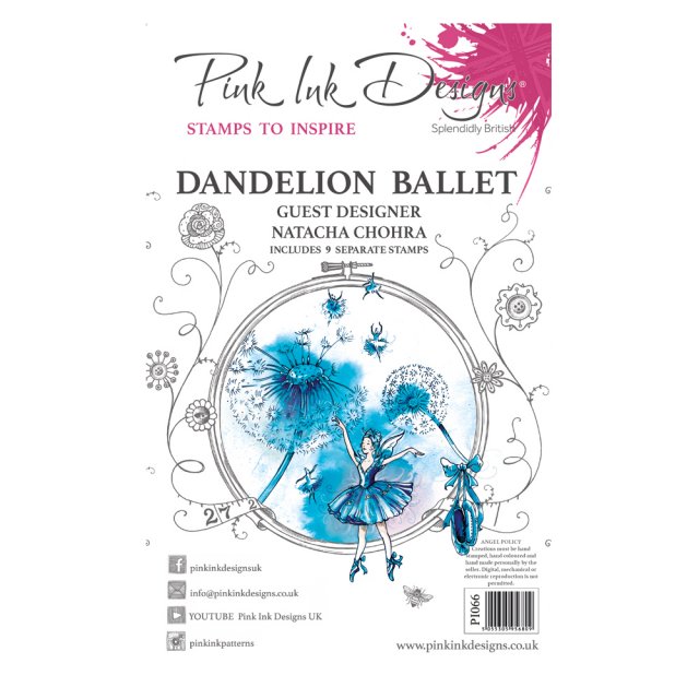 Pink Ink Designs Pink Ink Designs Clear Stamp Dandelion Ballet | Set of 8