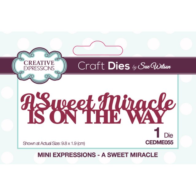 Sue Wilson Sue Wilson Craft Dies Mini Expressions Collection A Sweet Miracle