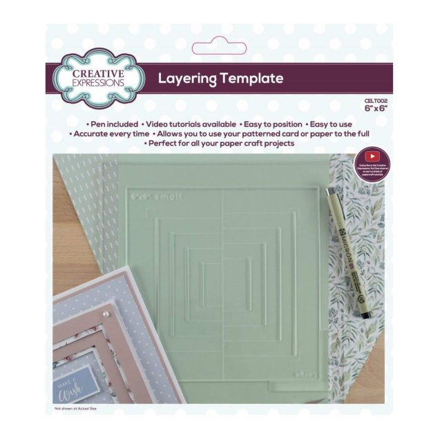 Creative Expressions Creative Expressions Layering Template | 6 x 6 inch