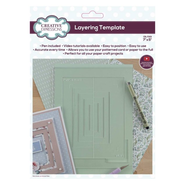 Creative Expressions Creative Expressions Layering Template | 7 x 5 inch