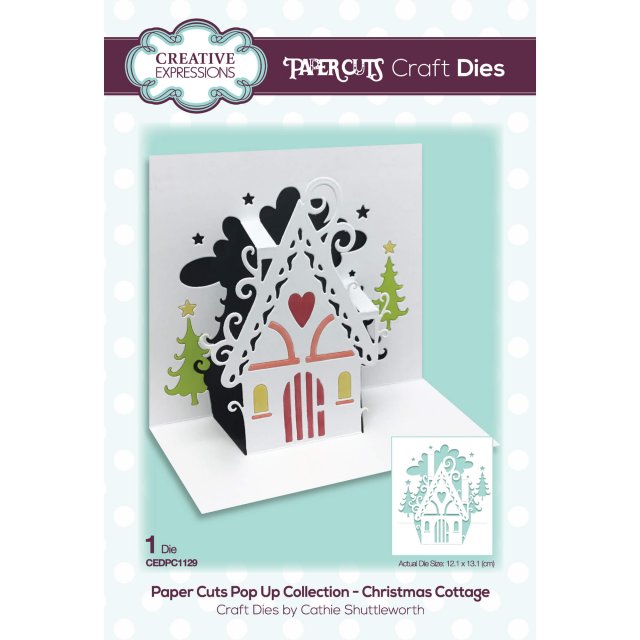 Paper Cuts Creative Expressions Craft Dies Paper Cuts Pop Up Collection Christmas Cottage