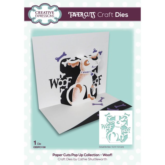 Paper Cuts Creative Expressions Craft Dies Paper Cuts Pop Up Collection Woof!