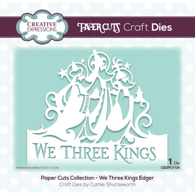 Paper Cuts Creative Expressions Craft Dies Paper Cuts Collection We Three Kings Edger