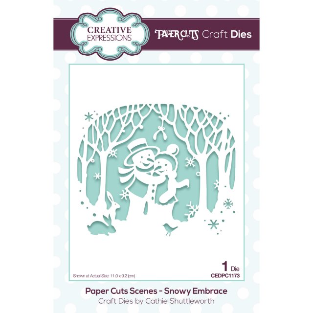 Paper Cuts Creative Expressions Craft Dies Paper Cuts Scenes Collection Snowy Embrace