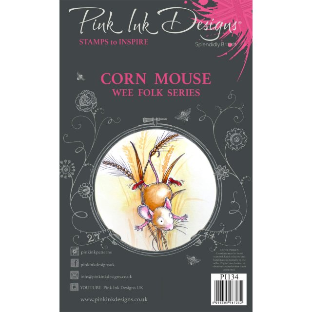 Pink Ink Designs Pink Ink Designs Clear Stamp Corn Mouse | Set of 2