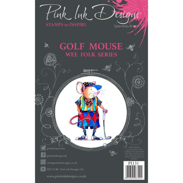 Pink Ink Designs Pink Ink Designs Clear Stamp Golf Mouse | Set of 2