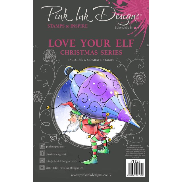 Pink Ink Designs Pink Ink Designs Clear Stamp Love Your Elf | Set of 6
