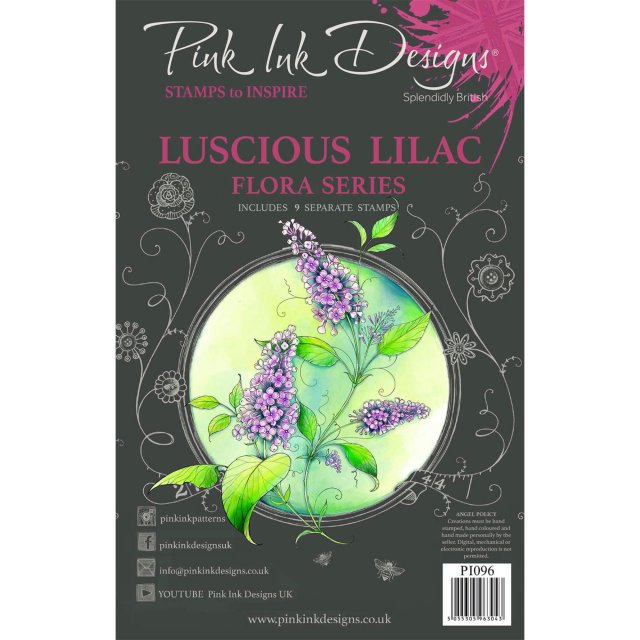 Pink Ink Designs Pink Ink Designs Clear Stamp Luscious Lilac | Set of 9