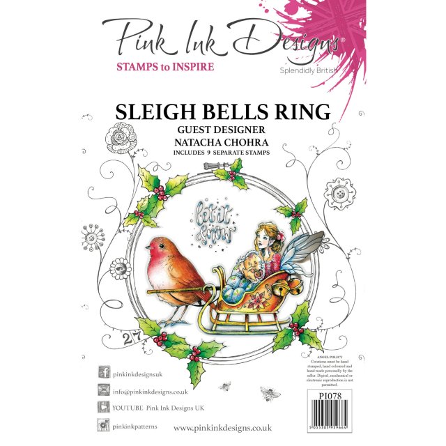 Pink Ink Designs Pink Ink Designs Clear Stamp Sleigh Bells Ring | Set of 9