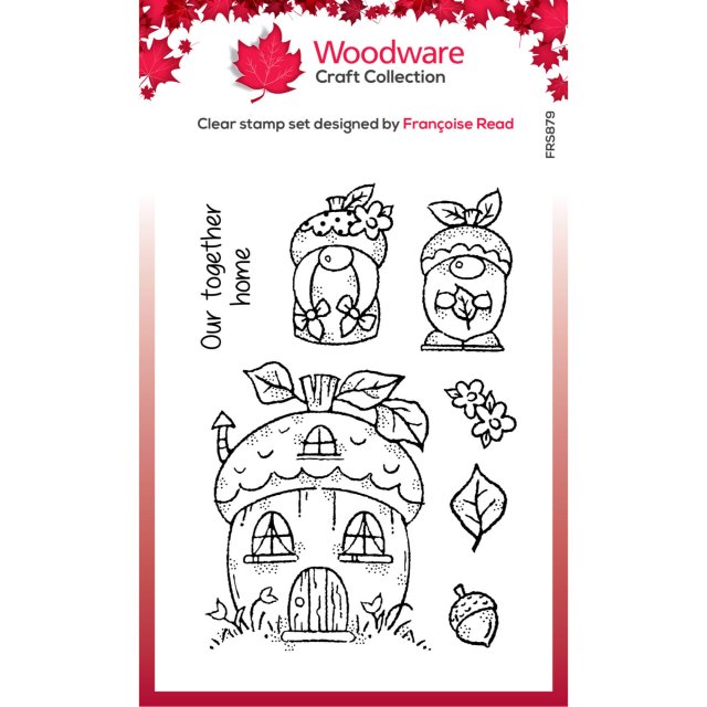 Woodware Clear Stamps Acorn Gnomes Set of 7 Picture