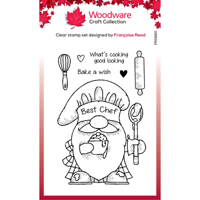 Woodware Woodware Clear Stamps Gnome Chef | Set of 7