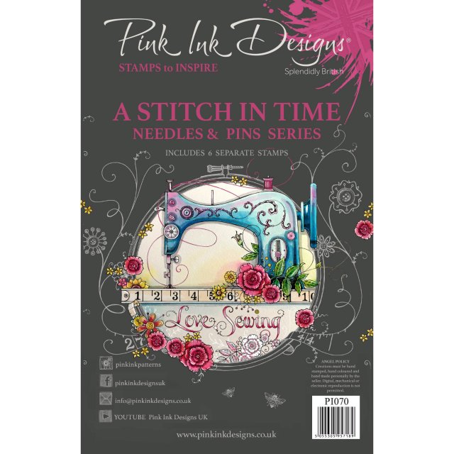Pink Ink Designs Pink Ink Designs Clear Stamp A Stitch In Time | Set of 6
