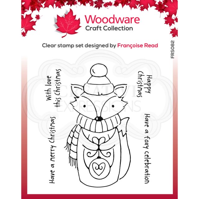 Woodware Woodware Clear Stamps Foxy Christmas | Set of 5