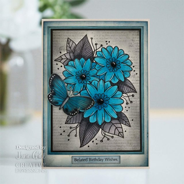 Woodware Clear Stamps Passion Flower - Picture ...