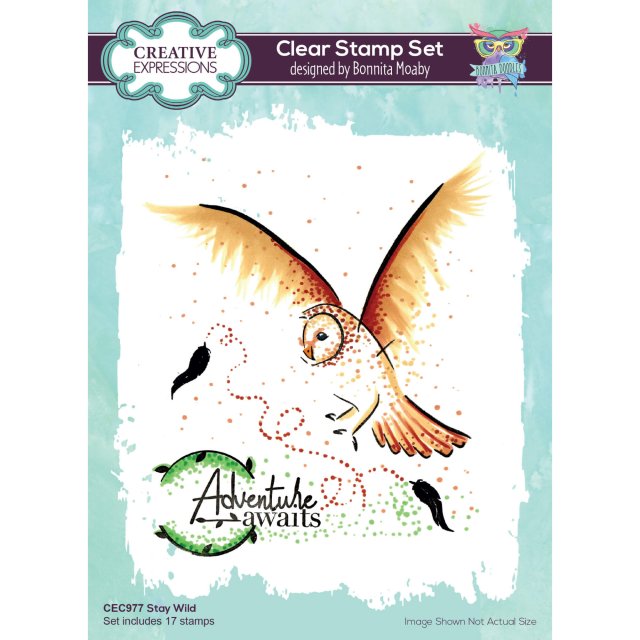 Bonnita Moaby Creative Expressions Bonnita Moaby Clear Stamp Set Stay Wild | Set of 17
