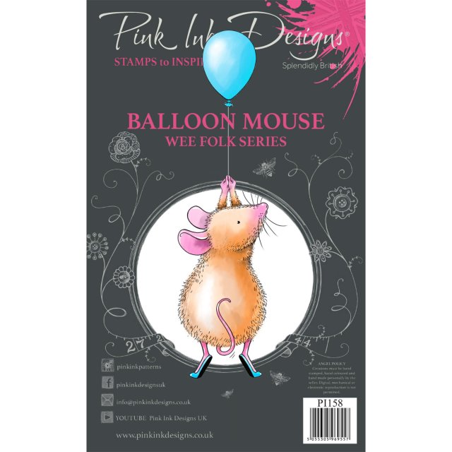 Pink Ink Designs Pink Ink Designs Clear Stamp Balloon Mouse | Set of 3
