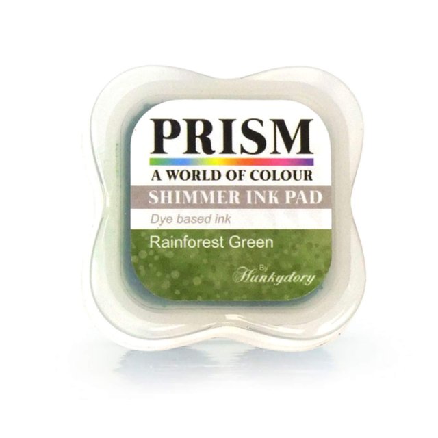 Prism Hunkydory Shimmer Prism Ink Pads Rainforest Green