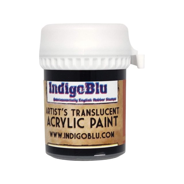 IndigoBlu Stamps IndigoBlu Artists Translucent Acrylic Paint Black | 20ml