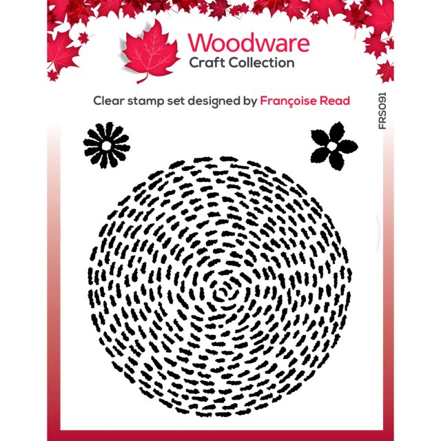 Woodware Woodware Clear Stamps Stitched Circle | Set of 3