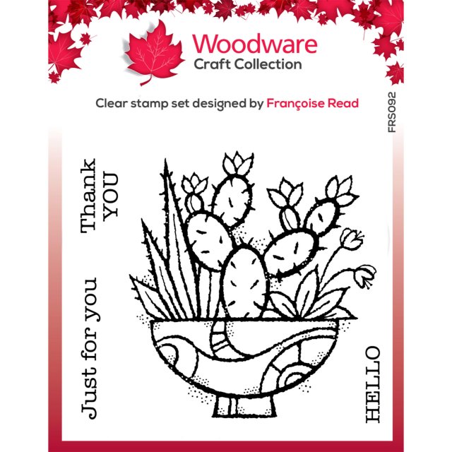 Woodware Woodware Clear Stamps Succulent Display | Set of 4
