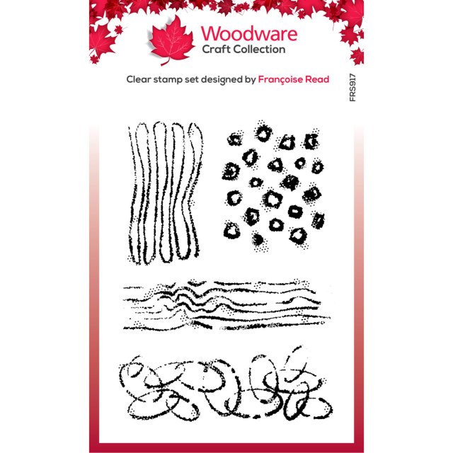 Woodware Woodware Clear Stamps Texture Patches | Set of 4
