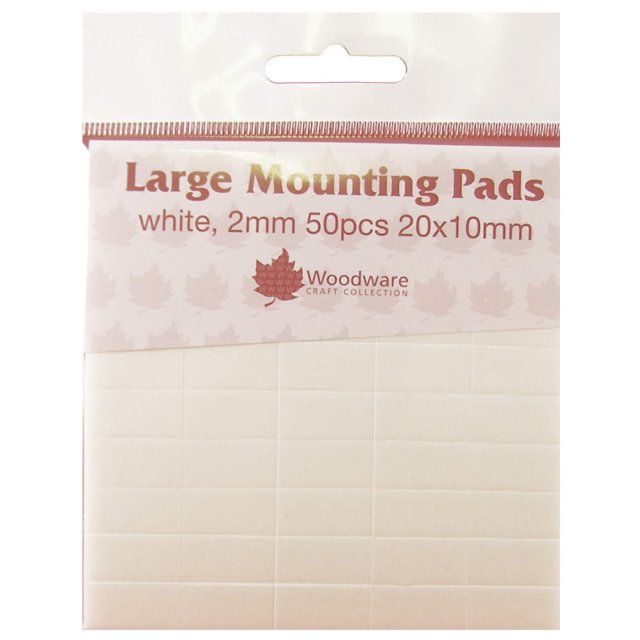 Woodware Woodware Large Mounting Pads 2mm | Pack of 50