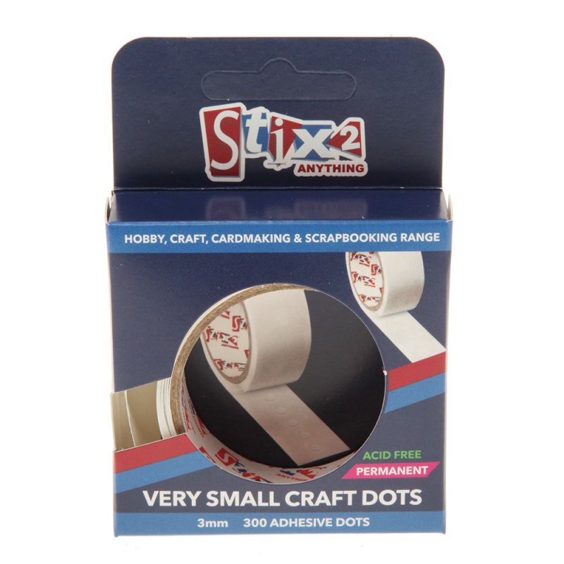 Stix2 Double Sided Very Small Craft Dots 3mm | Pack of 300