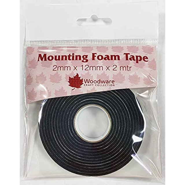 Woodware Woodware Mounting Foam Tape Black 2mm | 2m