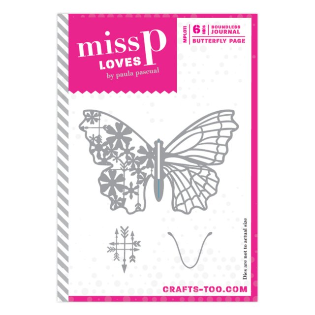 Miss P Loves Miss P Loves Die Set Boundless Journal Butterfly Page | Set of 6