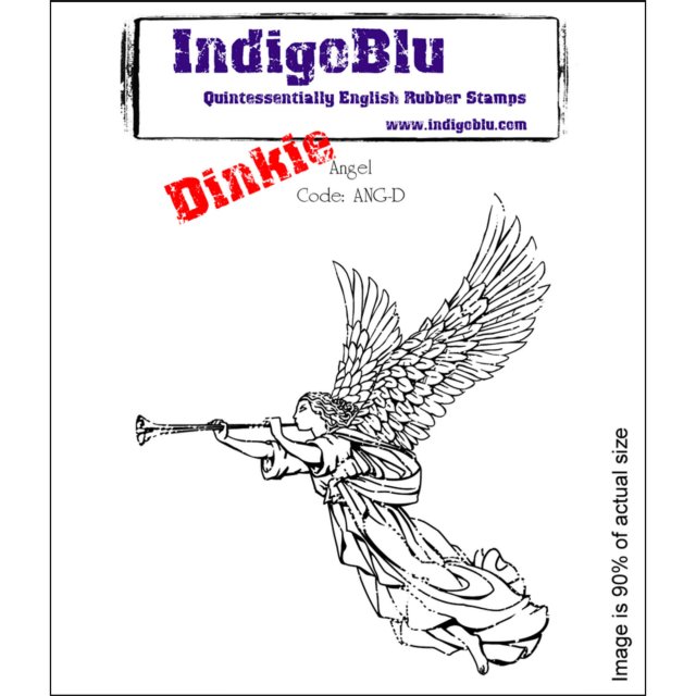 IndigoBlu Stamps IndigoBlu A7 Rubber Mounted Stamp Dinkie Angel