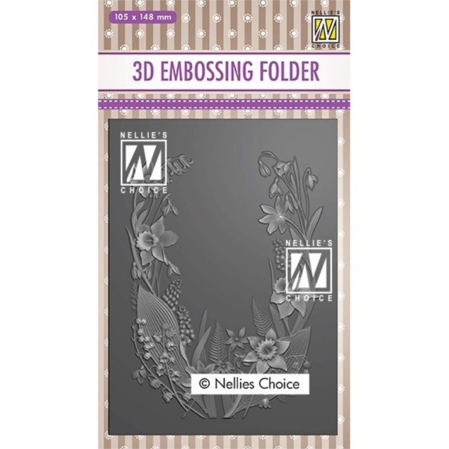 Nellie Snellen Nellie Snellen 3D Embossing Folder Flower Frame