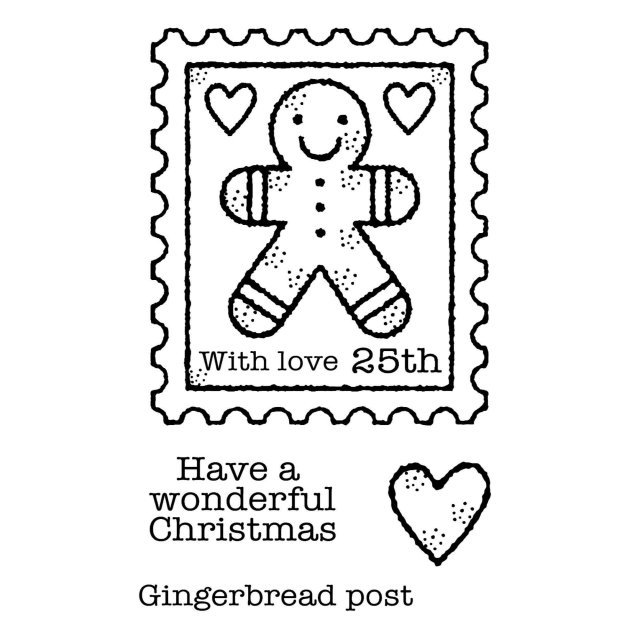 Woodware Clear Stamps Gingerbread Stamp Set of 4