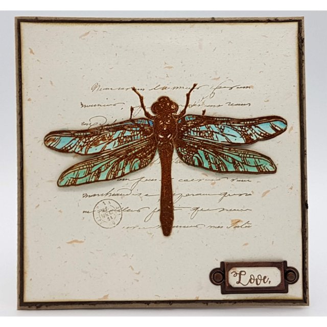 IndigoBlu A6 Rubber Mounted Stamp Giant Dragonfly Set of 3