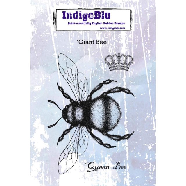 IndigoBlu A6 Rubber Mounted Stamp Giant Bee Set of 3 Picture