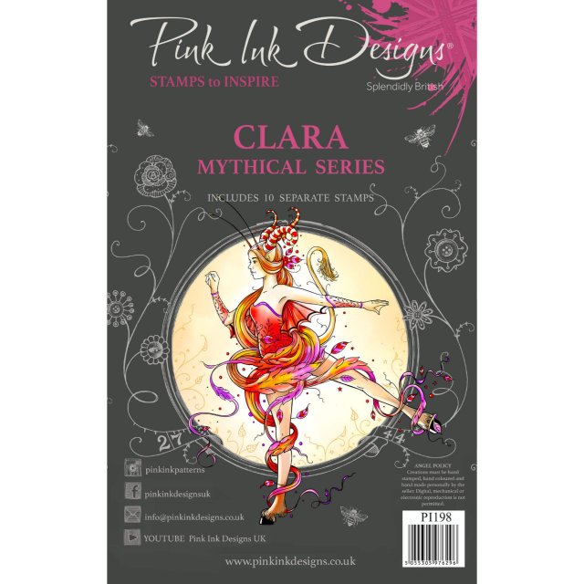 Pink Ink Designs Pink Ink Designs Clear Stamp Clara | Set of 10