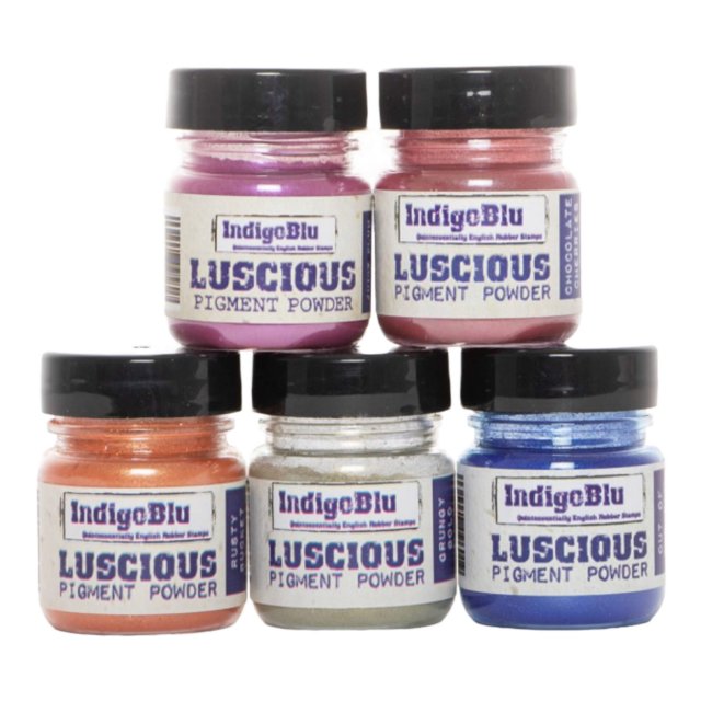 IndigoBlu Stamps Indigoblu Luscious Pigment Powder Juicy Bundle | Set of 5