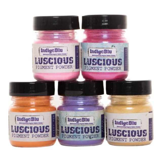 IndigoBlu Stamps Indigoblu Luscious Pigment Powder Sweetie Shop | Set of 5