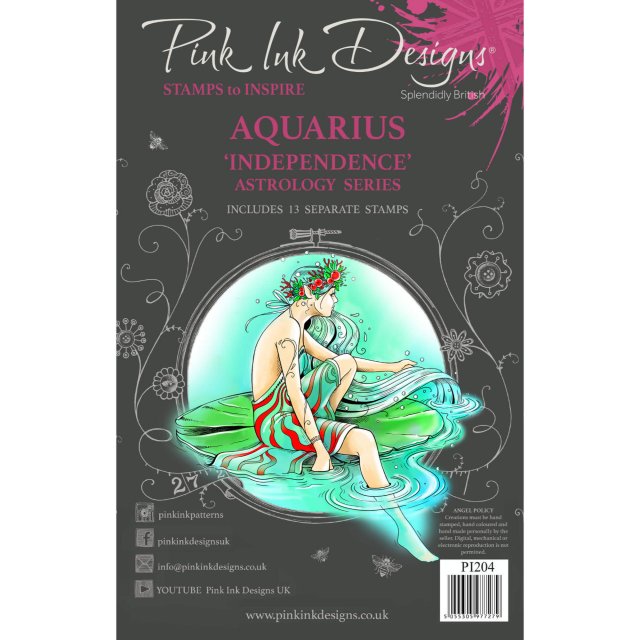 Pink Ink Designs Pink Ink Designs Clear Stamp Aquarius Independence | Set of 13