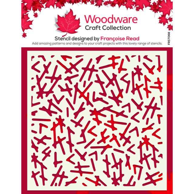 Woodware Woodware Stencil Dashed | 6 x 6 inch