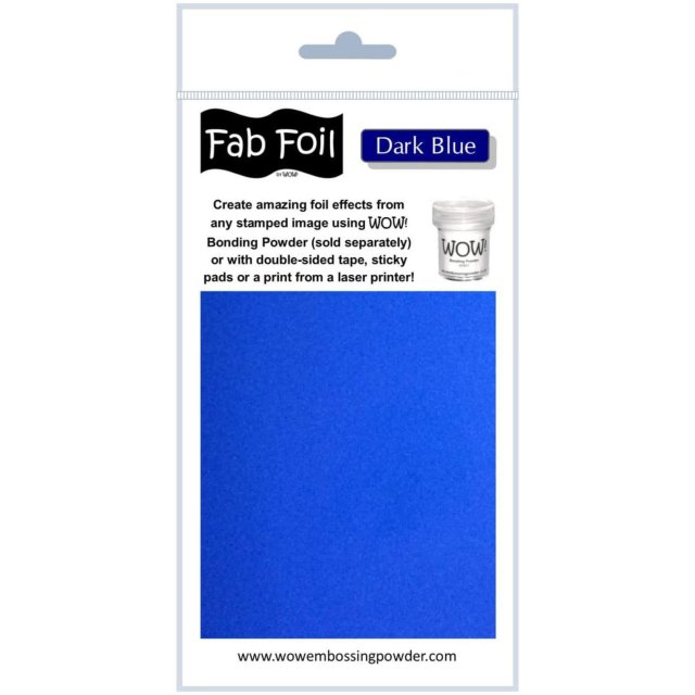 Wow Embossing Powders Wow Fab Foil Dark Blue | 10cm x 1m