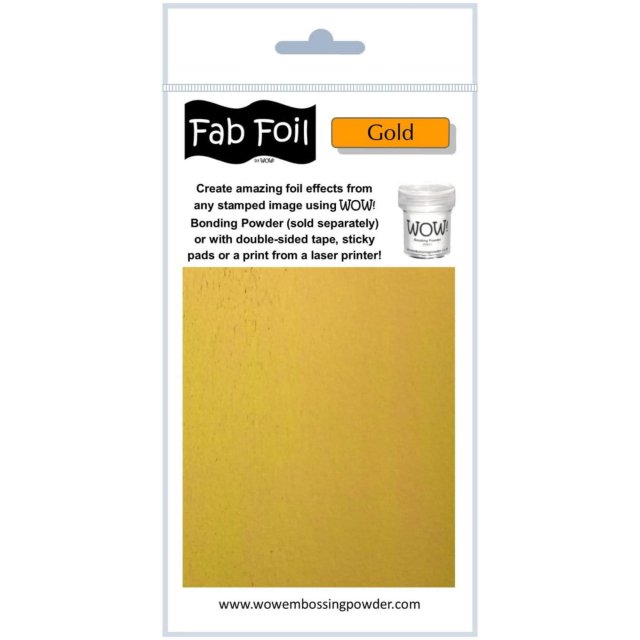 Wow Embossing Powders Wow Fab Foil Bright Gold | 10cm x 1m