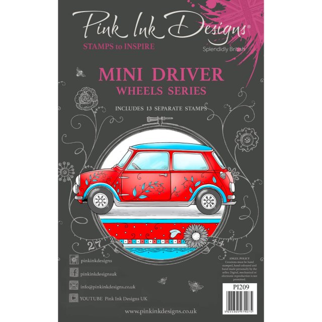 Pink Ink Designs Pink Ink Designs Clear Stamp Mini Driver | Set of 13